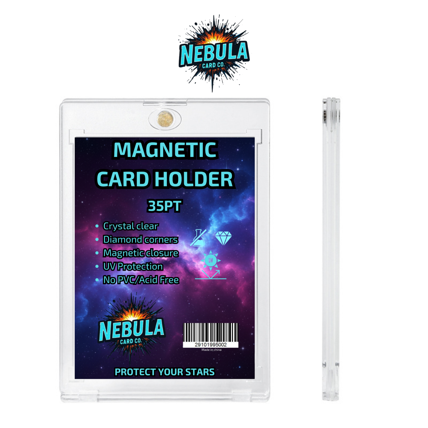 35PT ONE TOUCH MAGNETIC CARD HOLDER